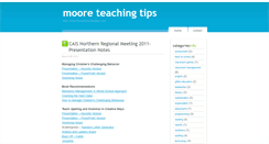 Desktop Screenshot of mooreteachingtips.com