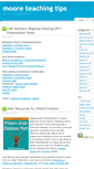 Mobile Screenshot of mooreteachingtips.com