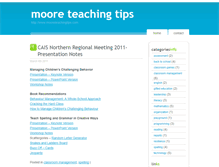 Tablet Screenshot of mooreteachingtips.com